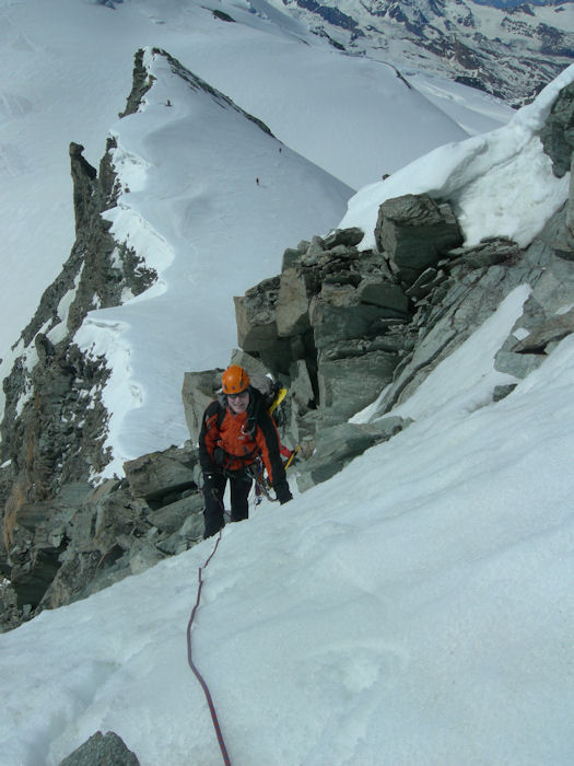 up the ridge